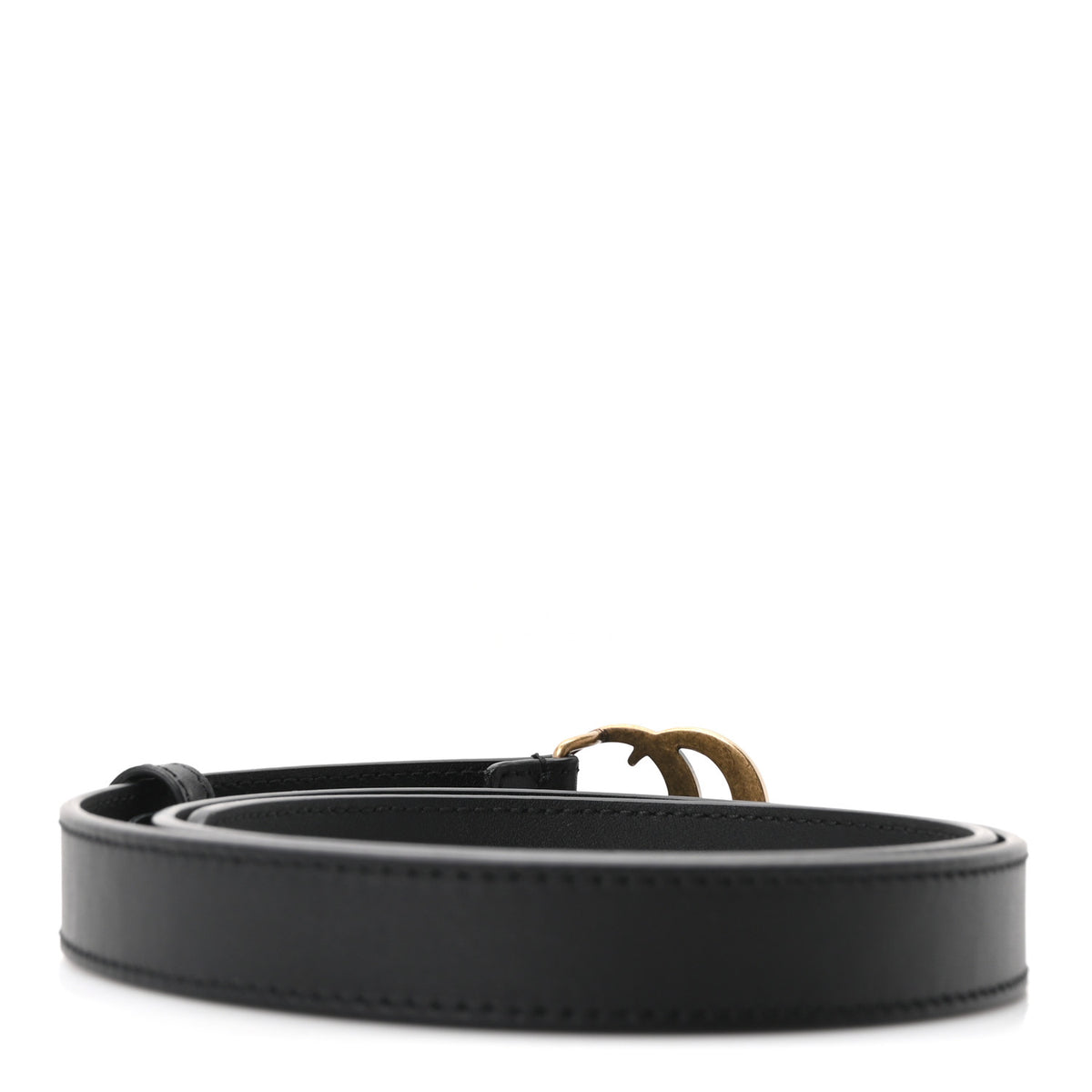 Calfskin Double G 20mm Belt 75 30 Black