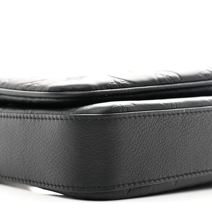 Louis Vuitton Calfskin Monogram Shadow Trio Messenger Black 11 of 12