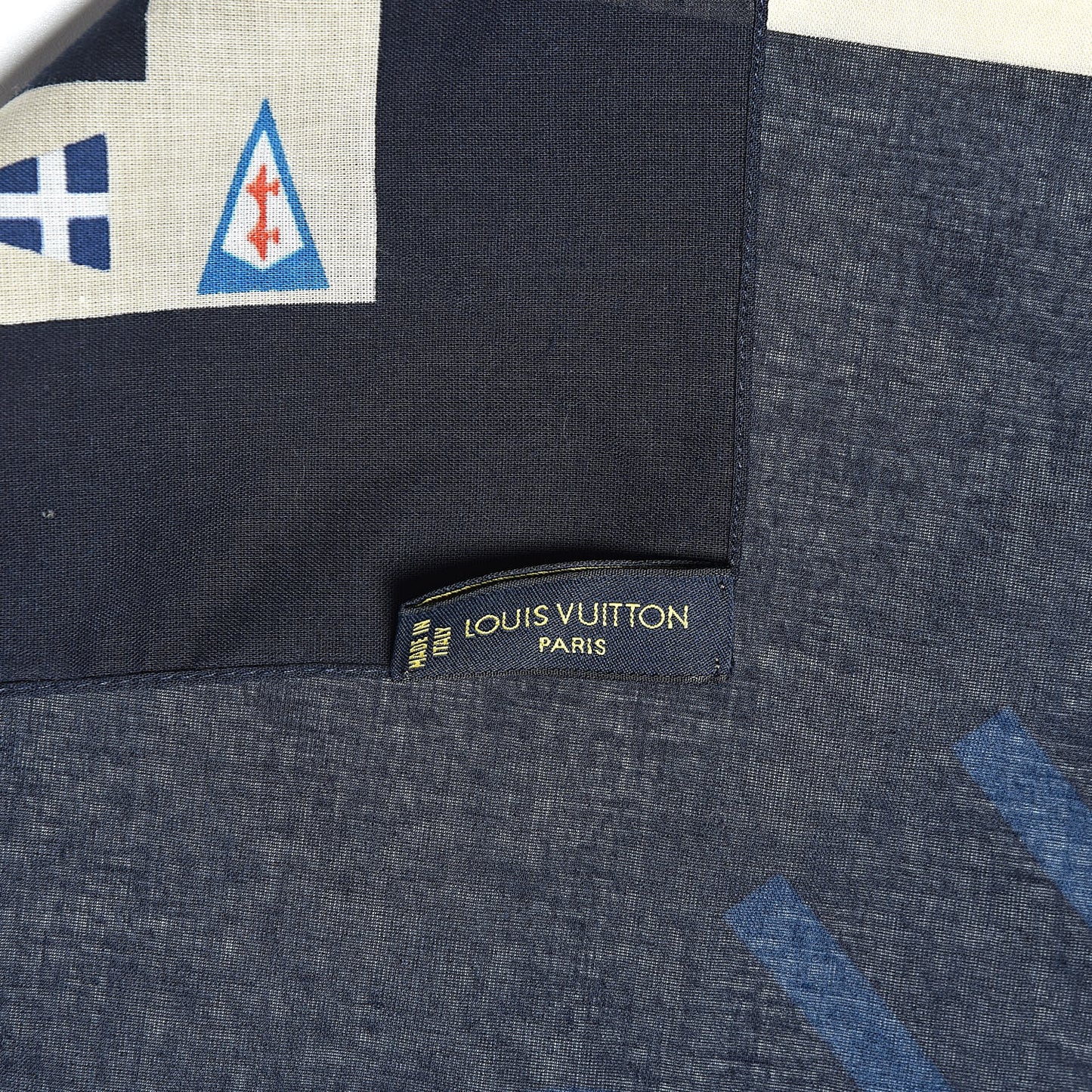 Cotton Cup Scarf Navy