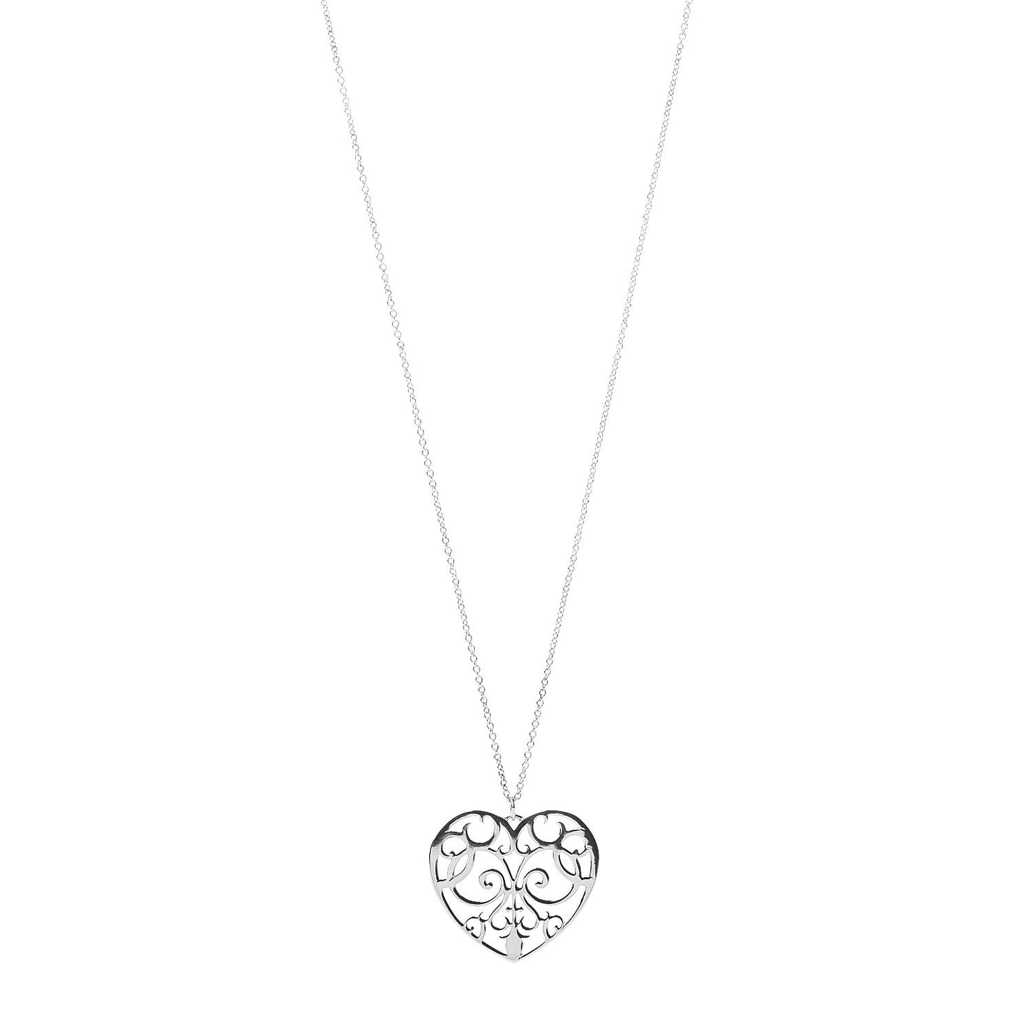 Sterling Silver Enchant Heart Pendant Necklace