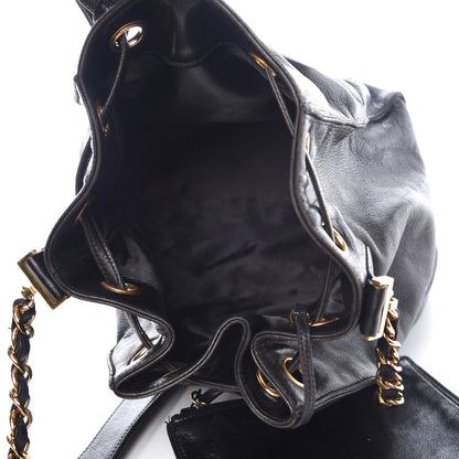 Chanel Lambskin CC Drawstring Shoulder Bag Black 6 of 11