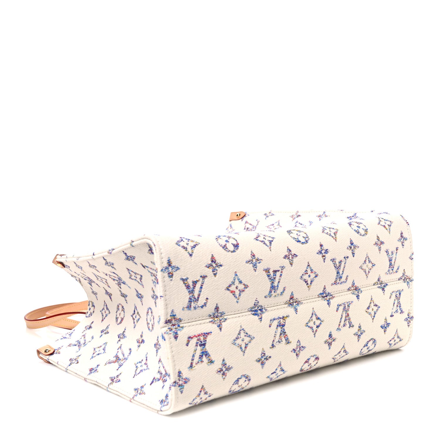 Louis Vuitton Monogram Jacquard Nautical Onthego MM Multicolor Beige 3 of 9