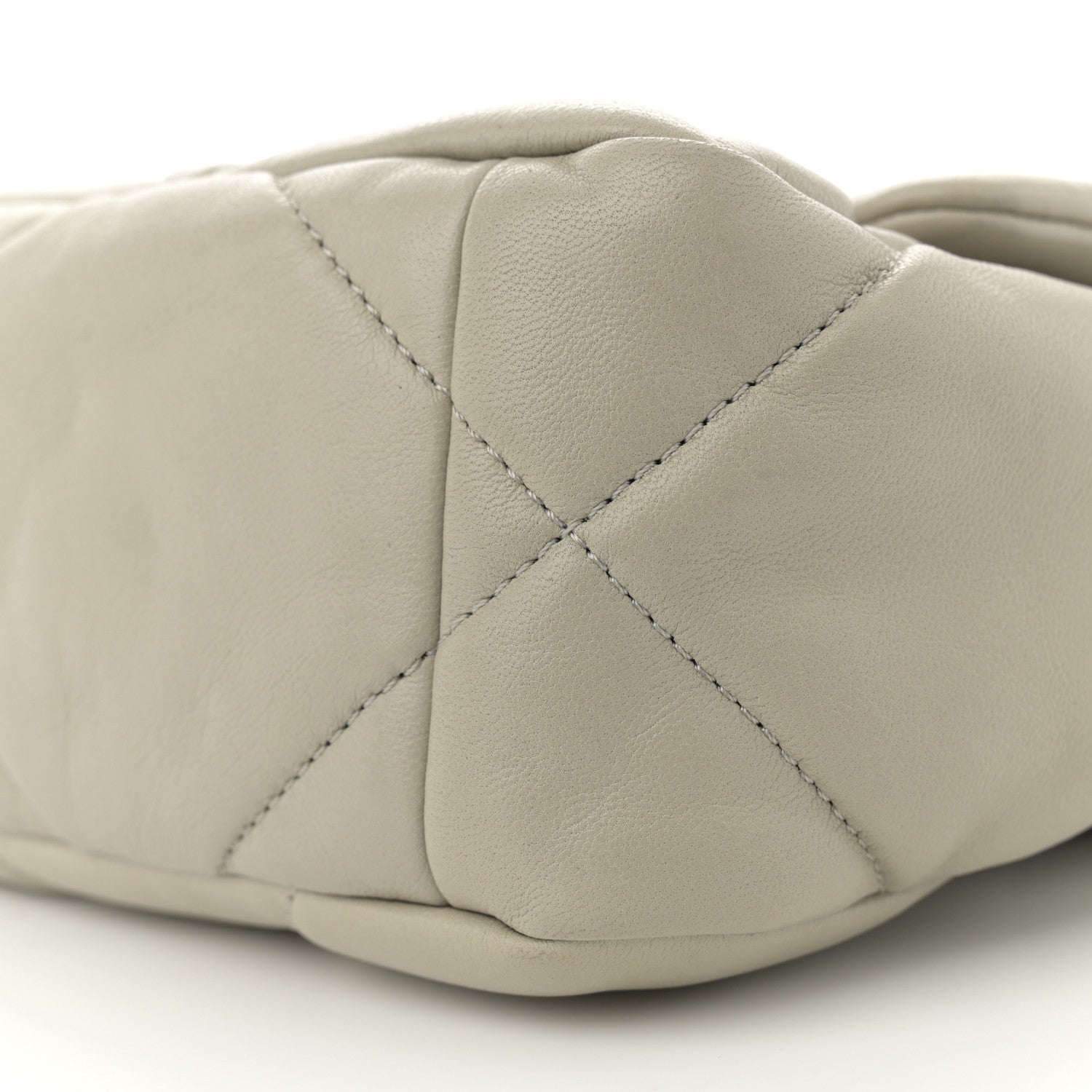 Chanel Lambskin Quilted Medium Chanel 19 Flap Grey 10 of 12