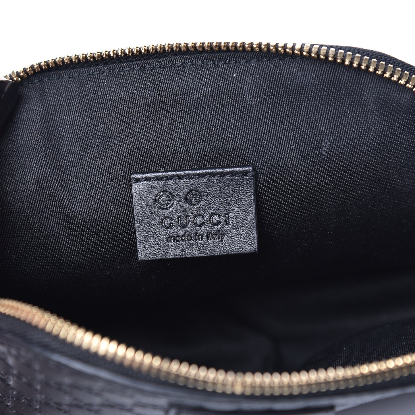 Microguccissima GG Cosmetic Case Black
