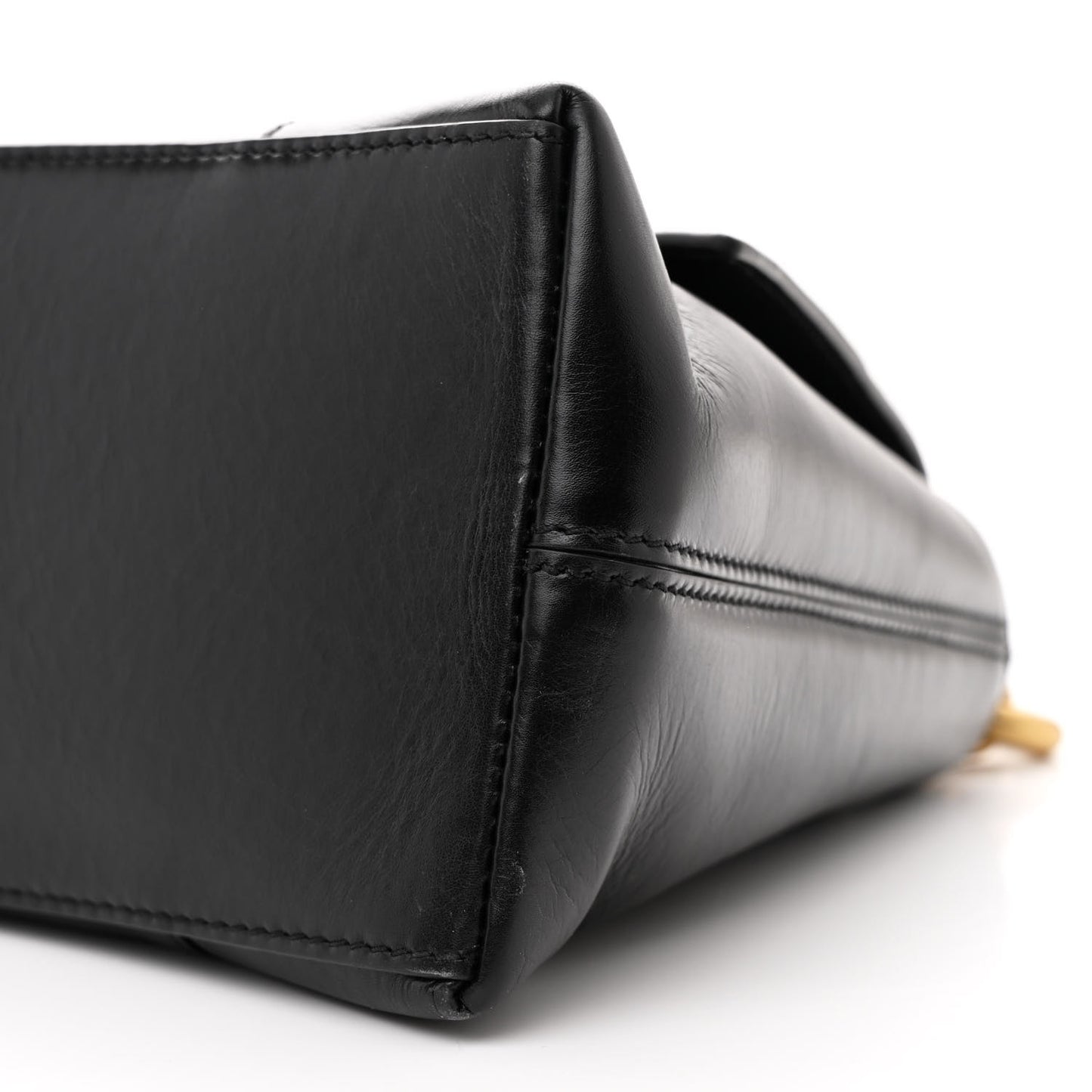 Paper Calfskin S Downtown Chain Shoulder Bag Black
