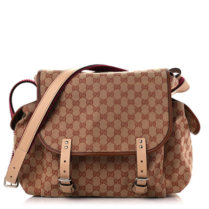 Gucci GG Monogram Diaper Bag Beige Ruggine Natural Antique Rose 1 of 10
