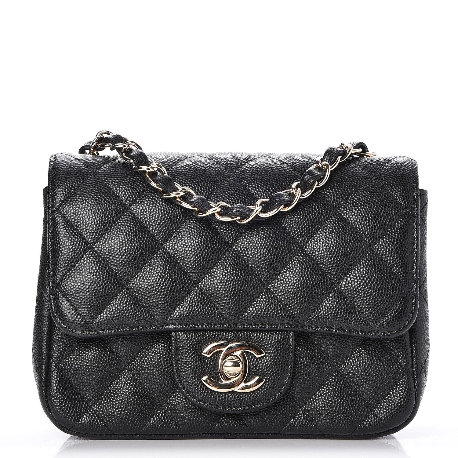 Chanel Caviar Quilted Mini Square Flap Black 1 of 8