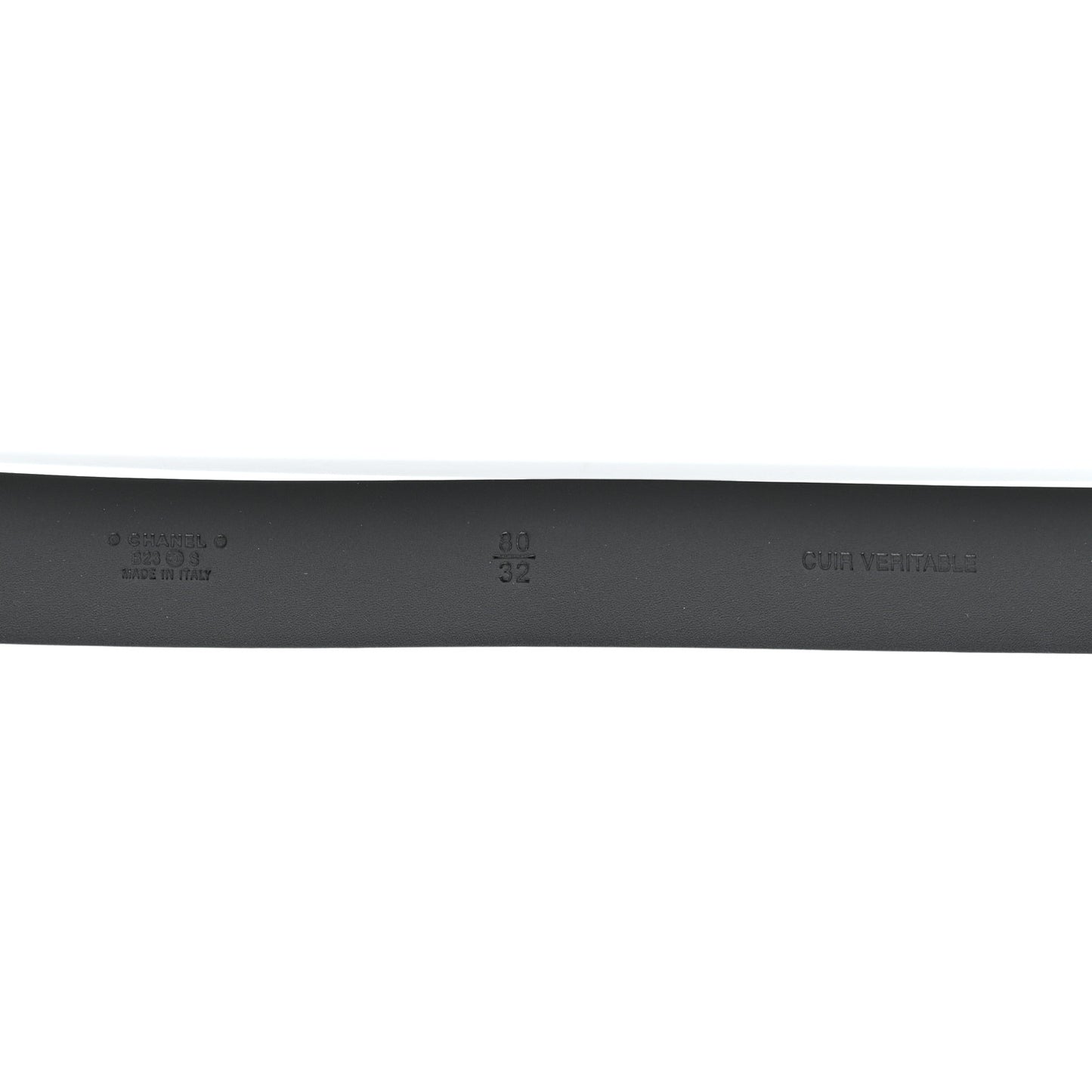 Calfskin Crystal CC Belt 80 32 Black