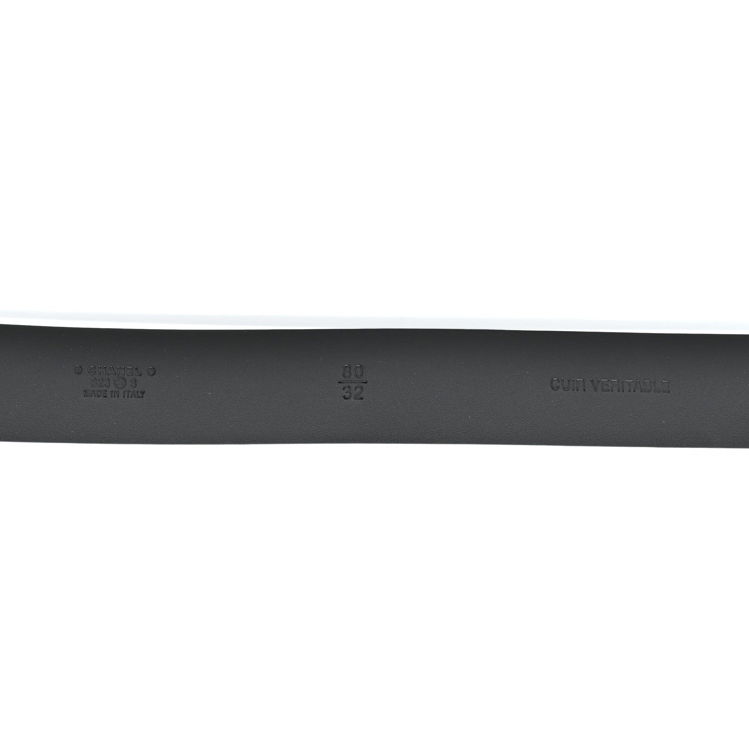 Chanel Calfskin Crystal CC Belt 80 32 Black 5 of 6