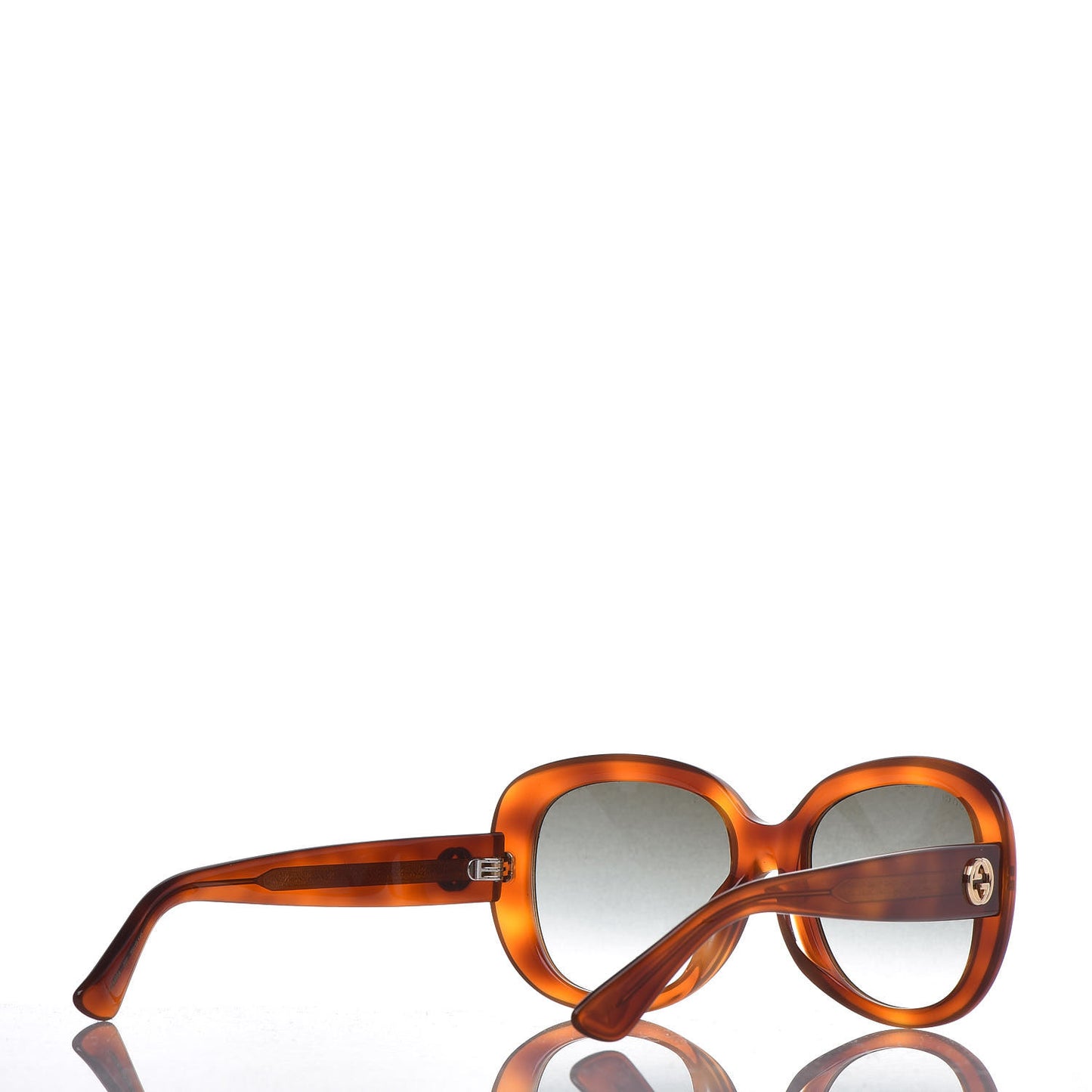 Round Sunglasses GG0140SA Avana Green