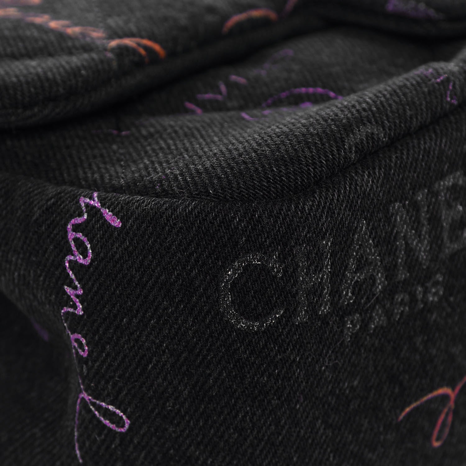 Chanel Denim Quilted Denim Mood Mini Rectangular Flap Black Multicolor 5 of 13