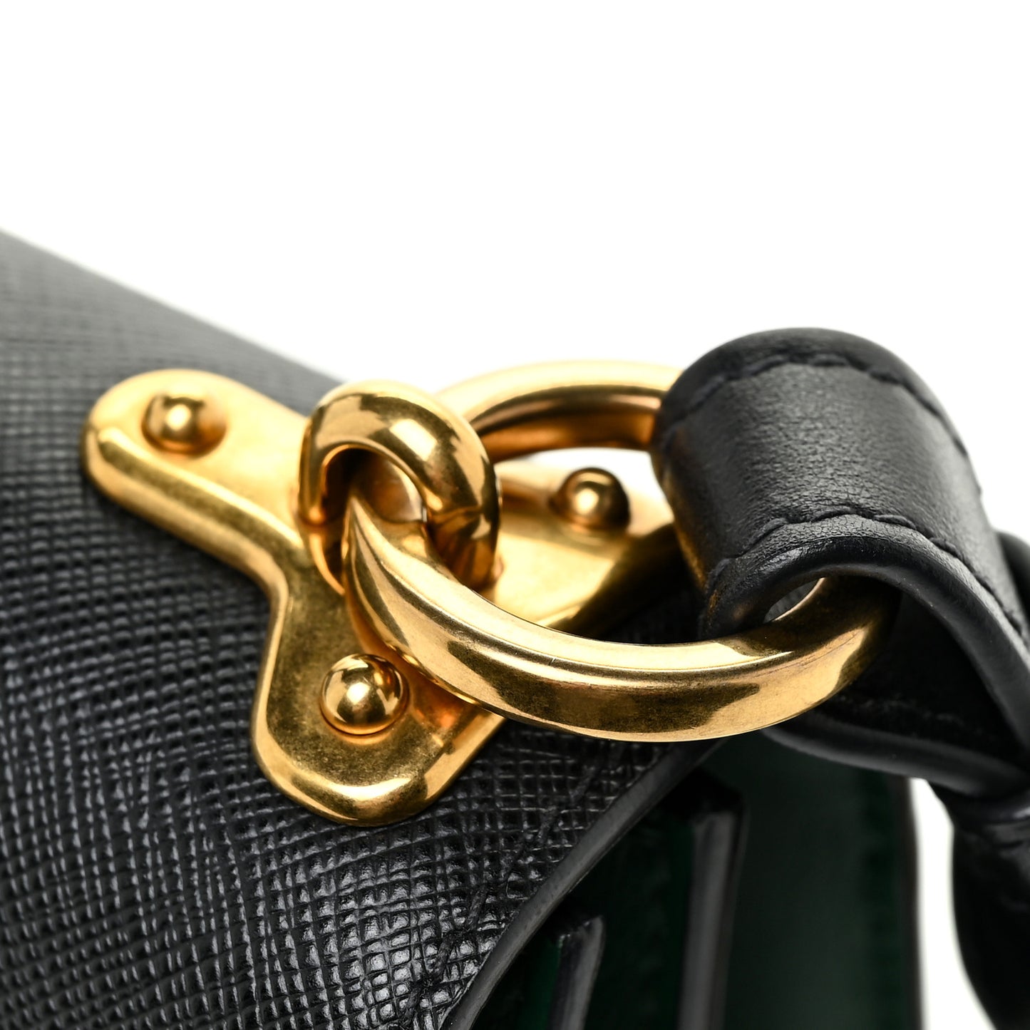 City Calf Saffiano Cahier Bag Biliardo Black