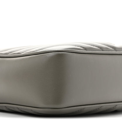 Saint Laurent Calfskin Matelasse Monogram Lou Camera Bag Dusty Grey 8 of 14
