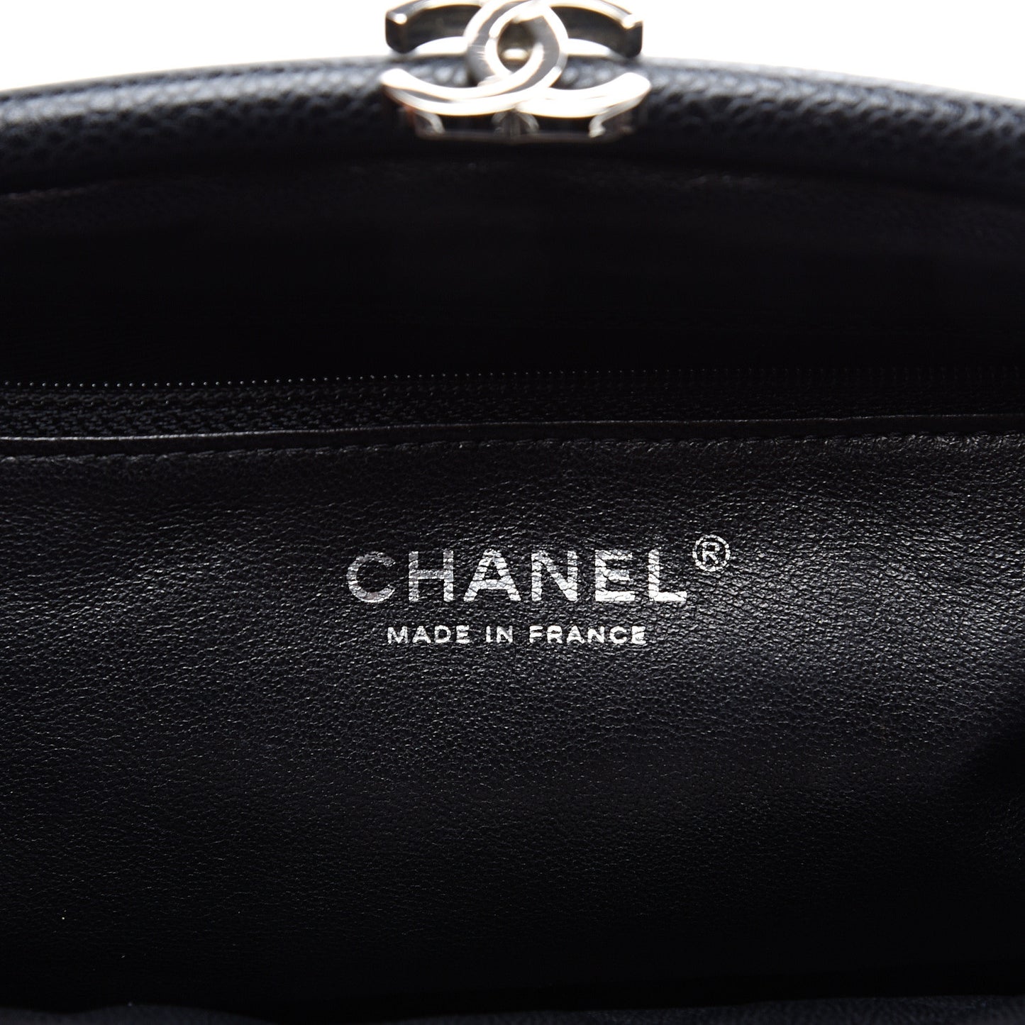 Caviar Quilted Timeless Clutch Black