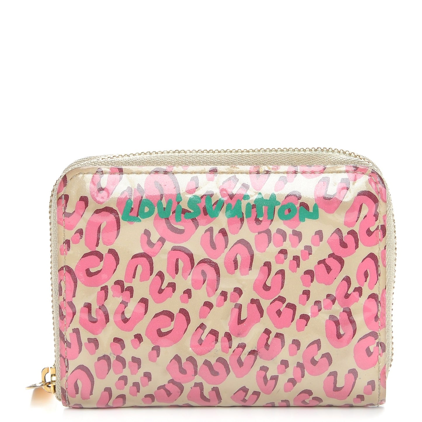 Vernis Leopard Zippy Coin Purse Blanc Corail
