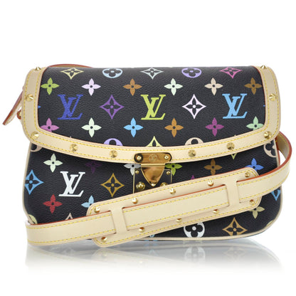 Louis Vuitton Monogram Multicolor Sologne Black 1 of 9