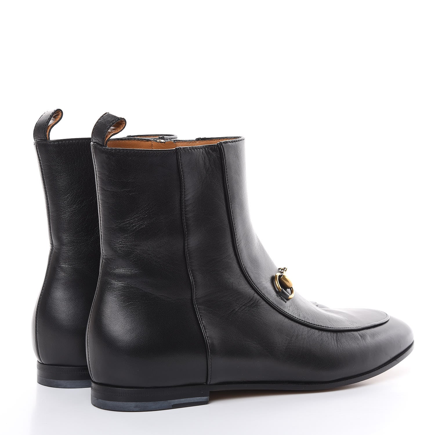 Gucci Malaga Kid Womens Jordaan Ankle Boots 37.5 Black 4 of 10