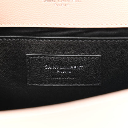 Saint Laurent Grain De Poudre Small Monogram Kate Satchel Marble Pink 5 of 9
