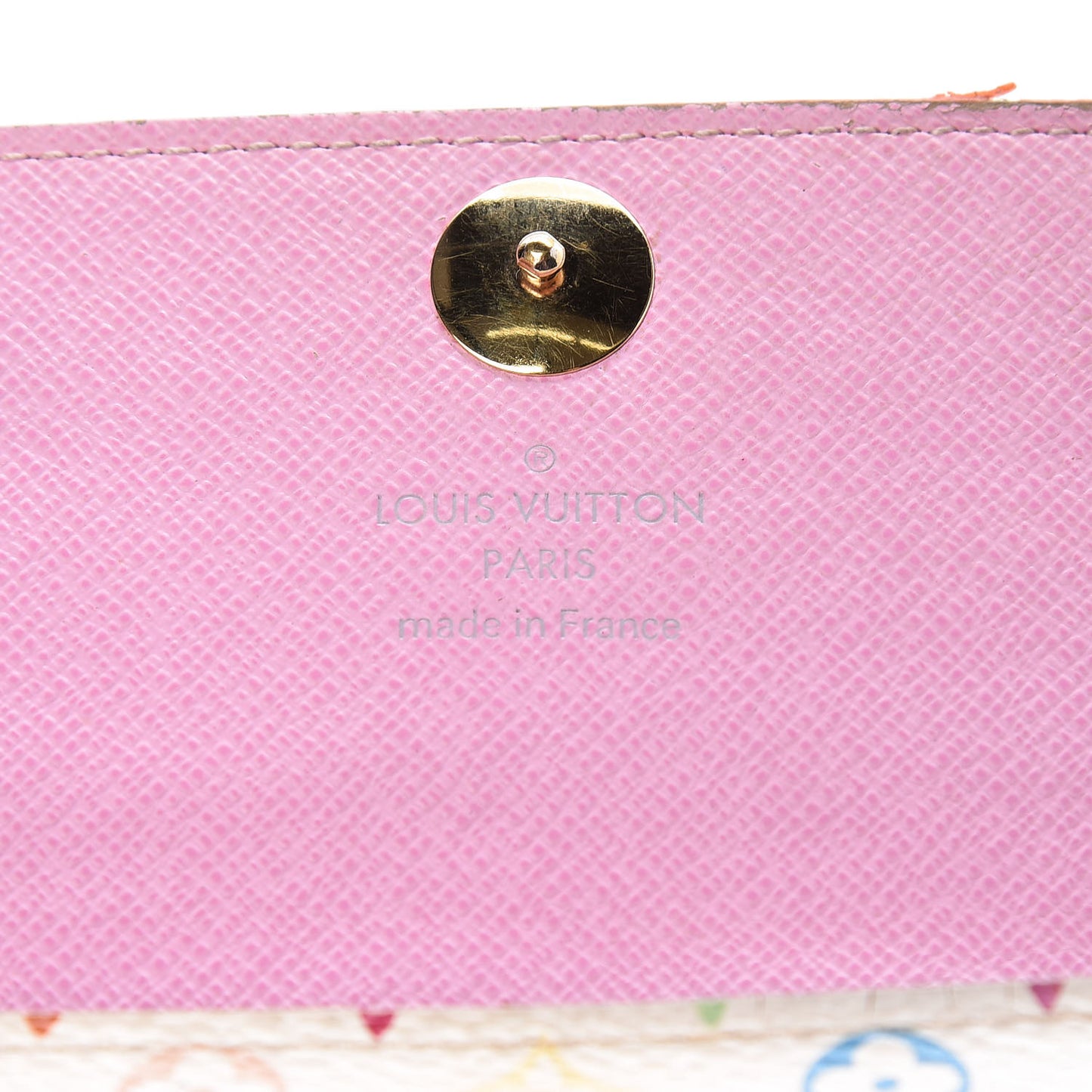 Monogram Multicolor Sarah Wallet White Litchi