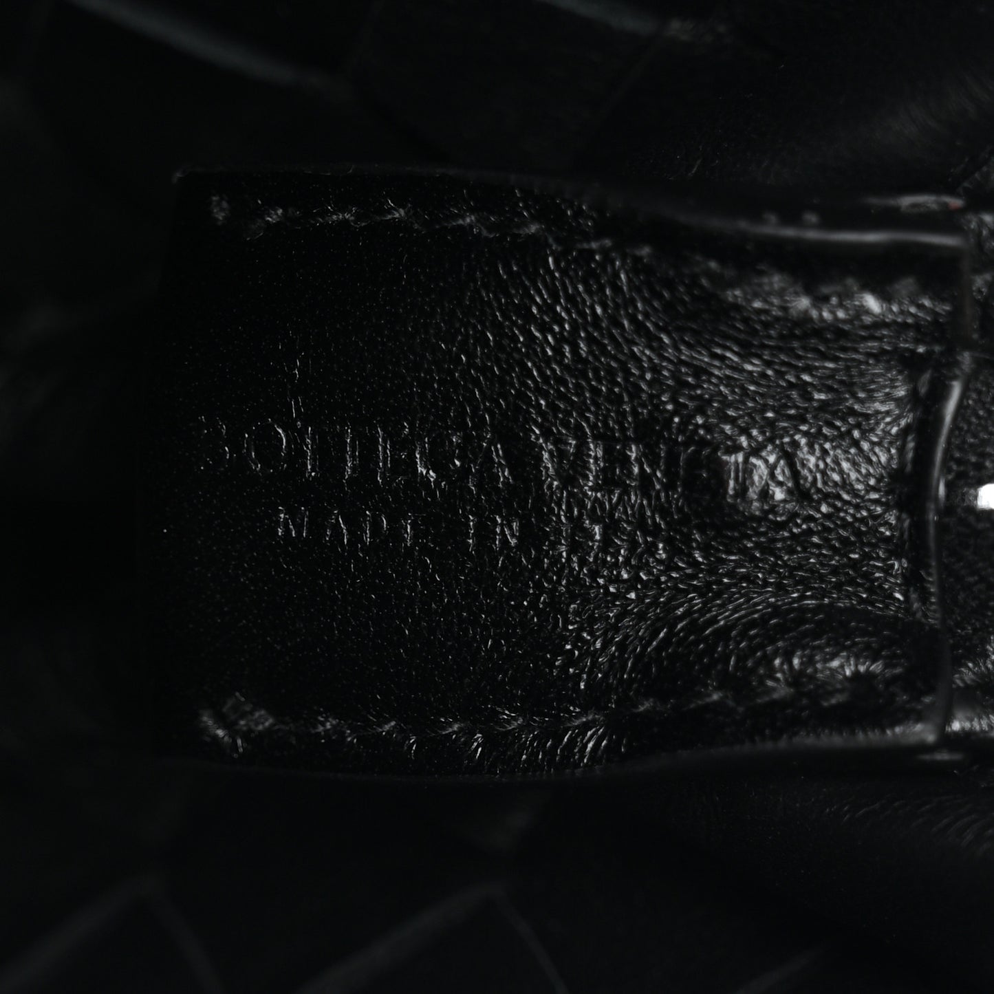 Nappa Intrecciato Mini Loop Camera Bag Black