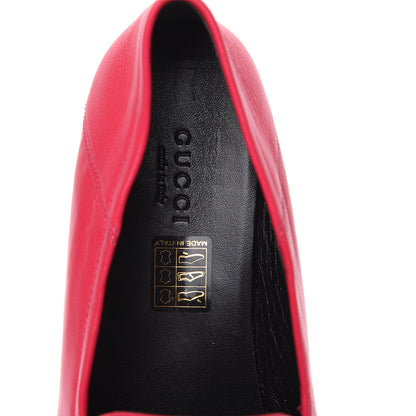 Gucci Lambskin Womens Brixton Horsebit Loafers 39 Hot Pink 7 of 12