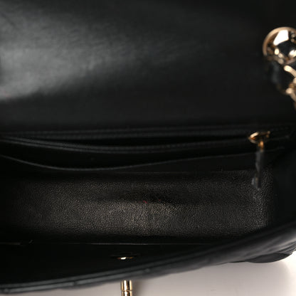 Chanel Lambskin Quilted Mini Rectangular Flap Black 5 of 10