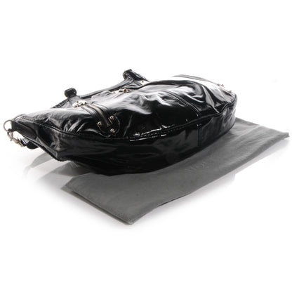 Alexander McQueen Patent Leather Hobo Black 3 of 8