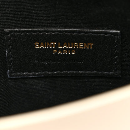 Saint Laurent Smooth Shiny Calfskin Uptown Pouch Crema Soft 6 of 8