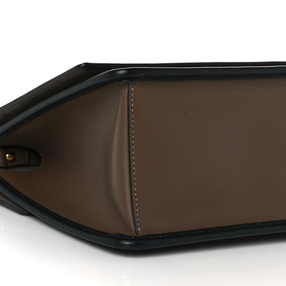 Fendi Vitello Century F is Fendi Bi-Color FF 1974 Embossed Kan I Shoulder Bag Maya Black 6 of 7