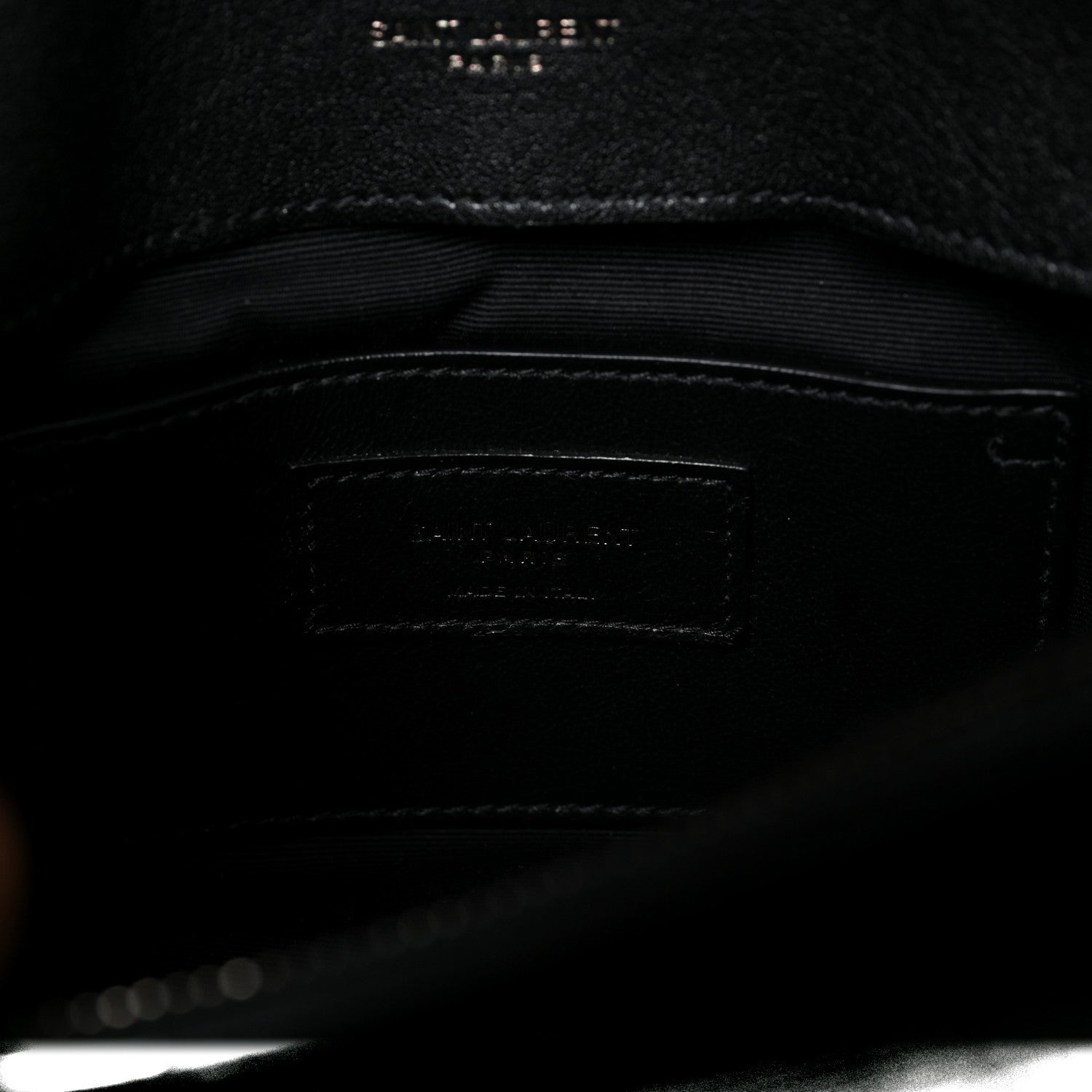 Saint Laurent Sheepskin Matelasse Chevron Monogram Medium College Bag Black 6 of 8