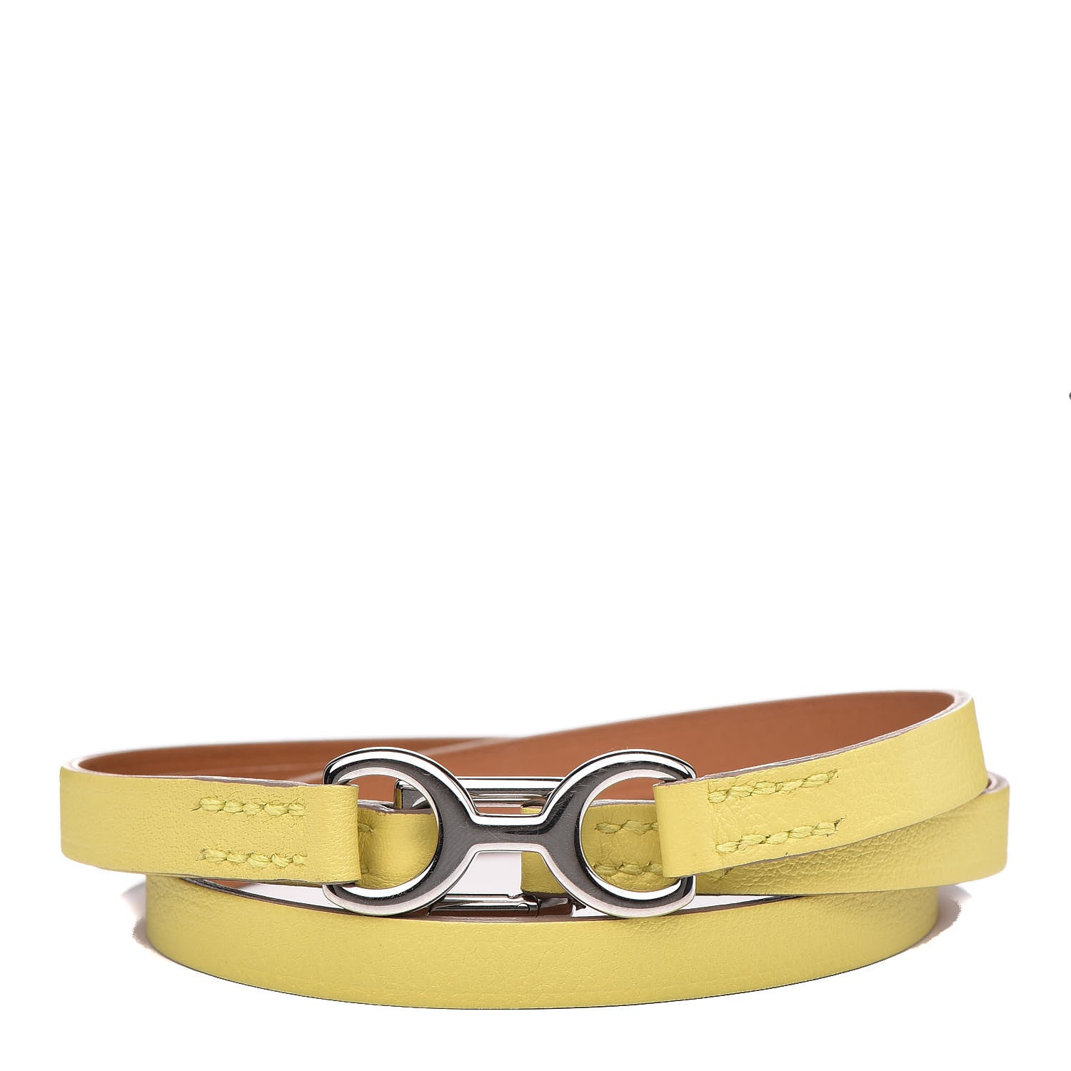 Hermes Swift Dandy Pavane Wrap Bracelet XS Lime 1 of 6