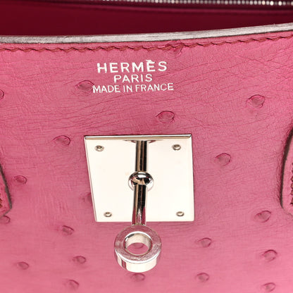 Hermes Ostrich Birkin 35 Fuchsia 6 of 13