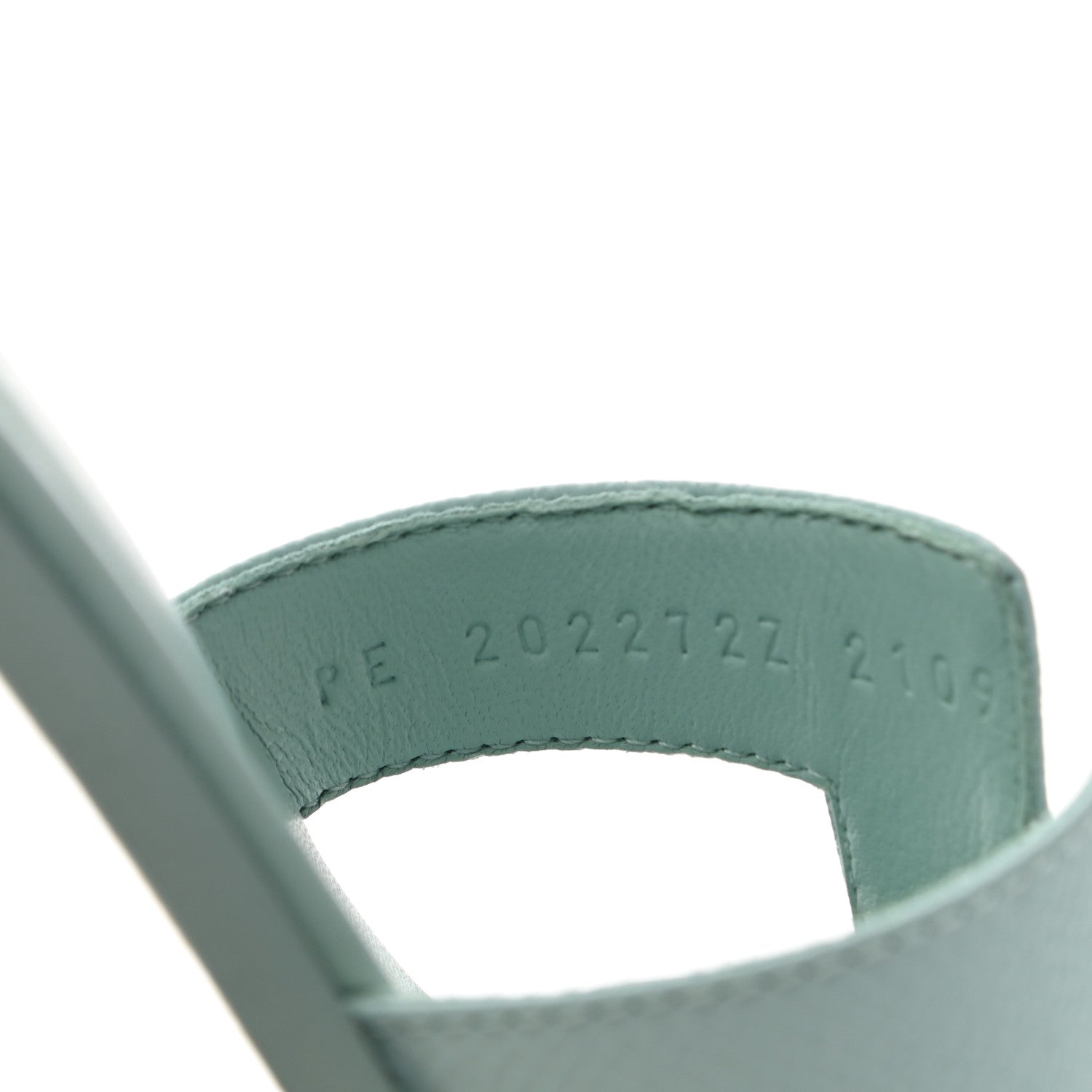 Hermes Epsom Oran Sandals 36 Vert Embrun 8 of 8