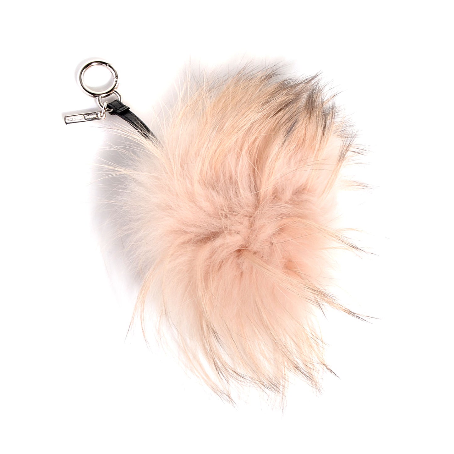 Fox Mink Rabbit Fur Vitello Flamingo Punchy Monster Bag Bug Charm Flamingo Rosa