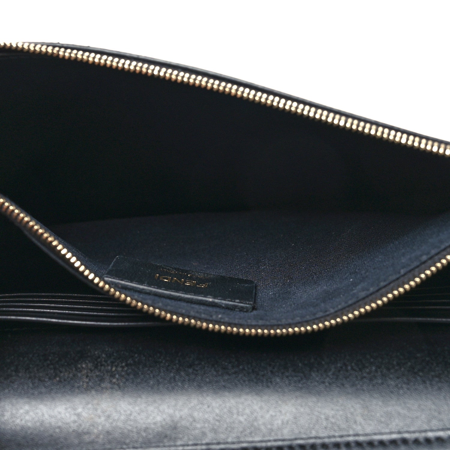Fendi Vitello Liberty Lucido F is Fendi Medium Envelope Wallet on Chain Black 6 of 14