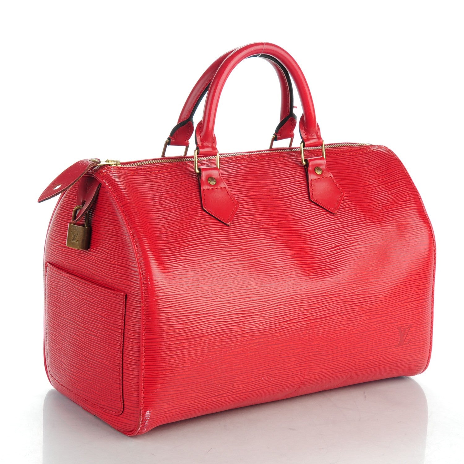 Louis Vuitton Epi Speedy 30 Rouge 7 of 13