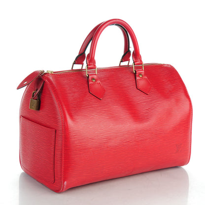 Louis Vuitton Epi Speedy 30 Rouge 7 of 13