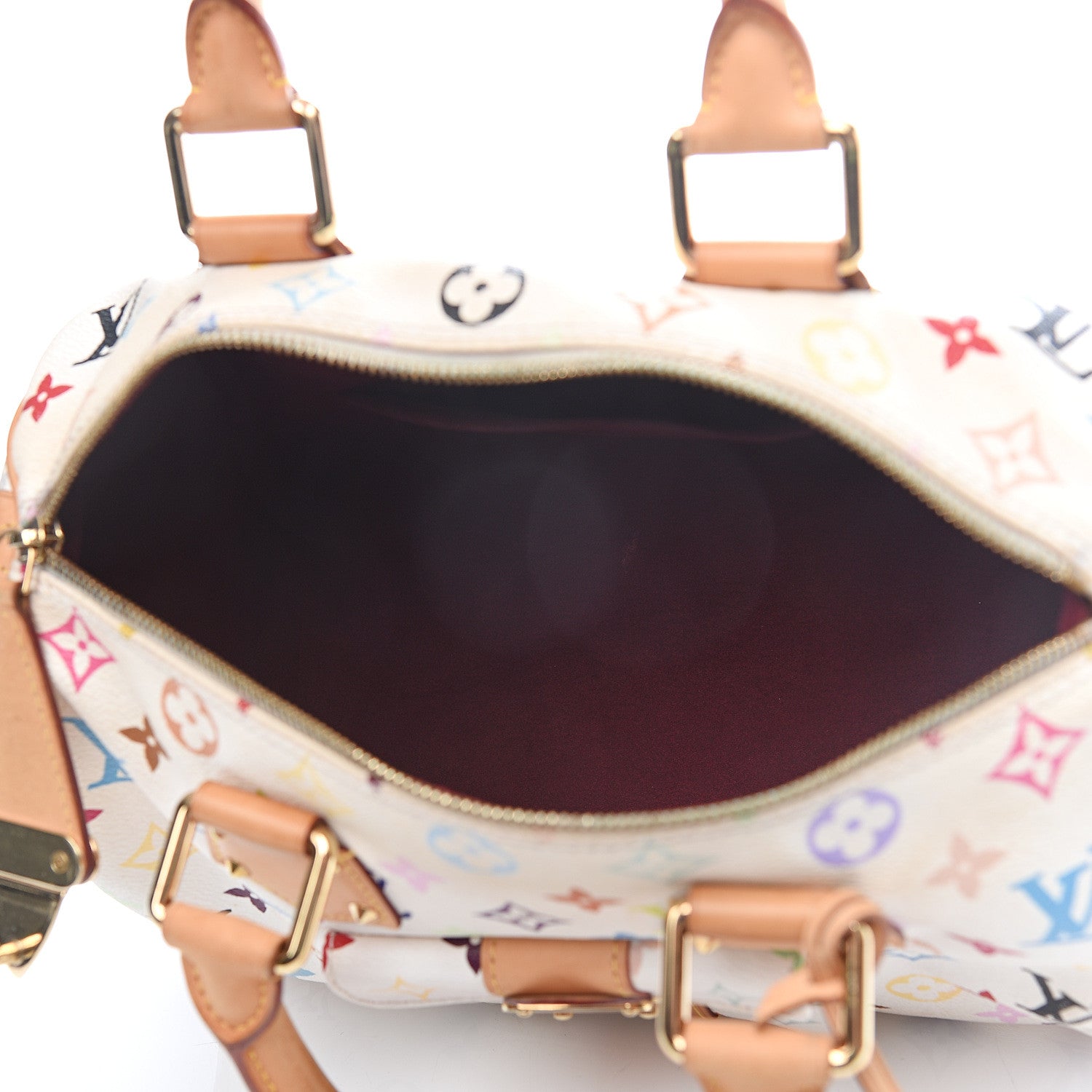 Louis Vuitton Monogram Multicolor Speedy 30 White 4 of 18