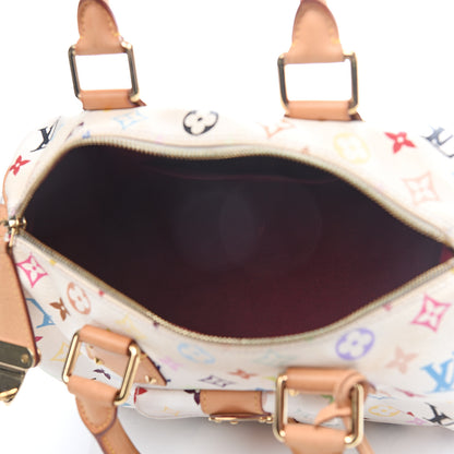 Louis Vuitton Monogram Multicolor Speedy 30 White 4 of 18
