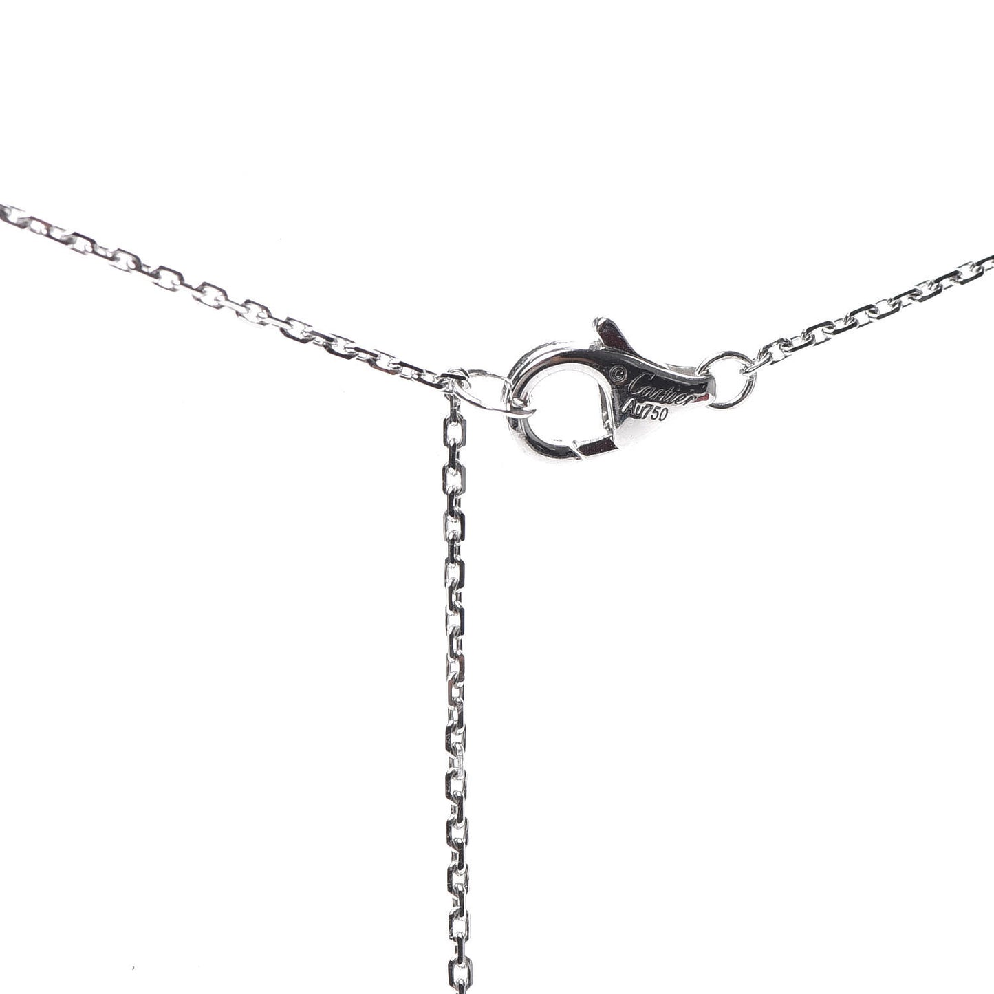 18K White Gold Diamond XS Amulette de Pendant Necklace
