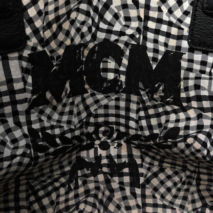 MCM Visetos Medium Liz Reversible Shopper Tote Black 10 of 30