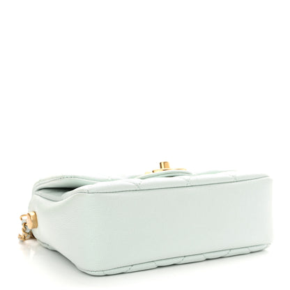 Chanel Iridescent Caviar Quilted Mini My Perfect Flap Light Green 4 of 11