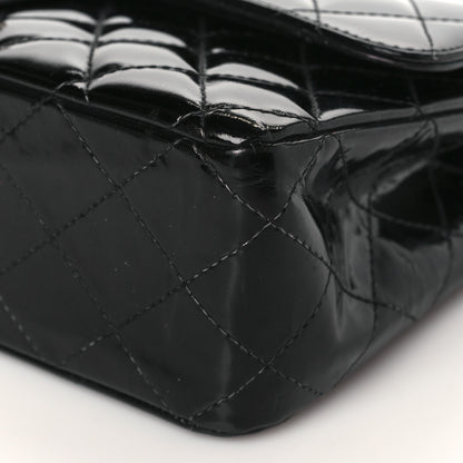 Chanel Patent Quilted Medium Double Flap Black 9 of 10