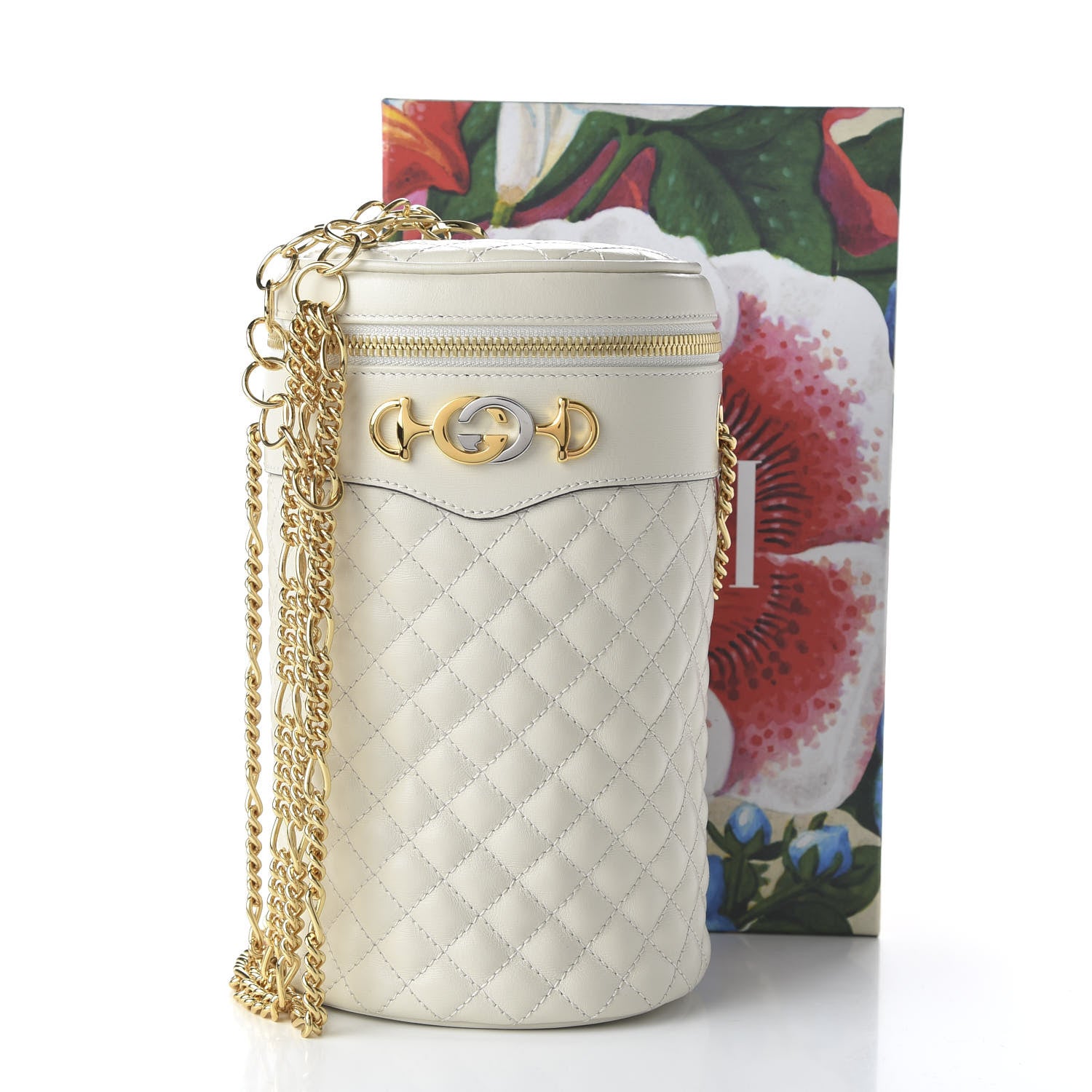Gucci Calfskin Trapuntata Zumi Belt Bag Off White 11 of 11