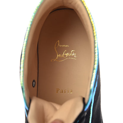 Christian Louboutin Mens Veau Velours Aliene Rantus Orlato Sneakers 42 Version Black 7 of 9