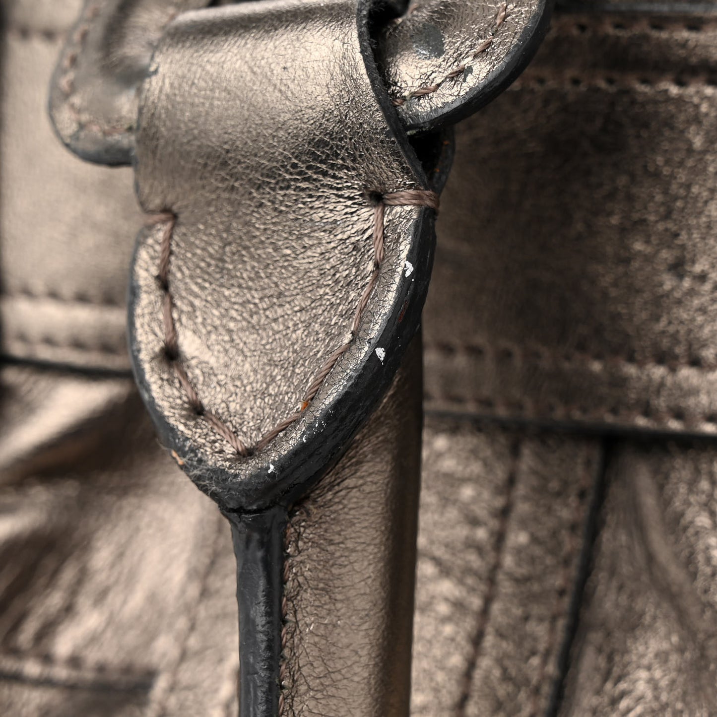 Calfskin Quilted Beaton Gunmetal