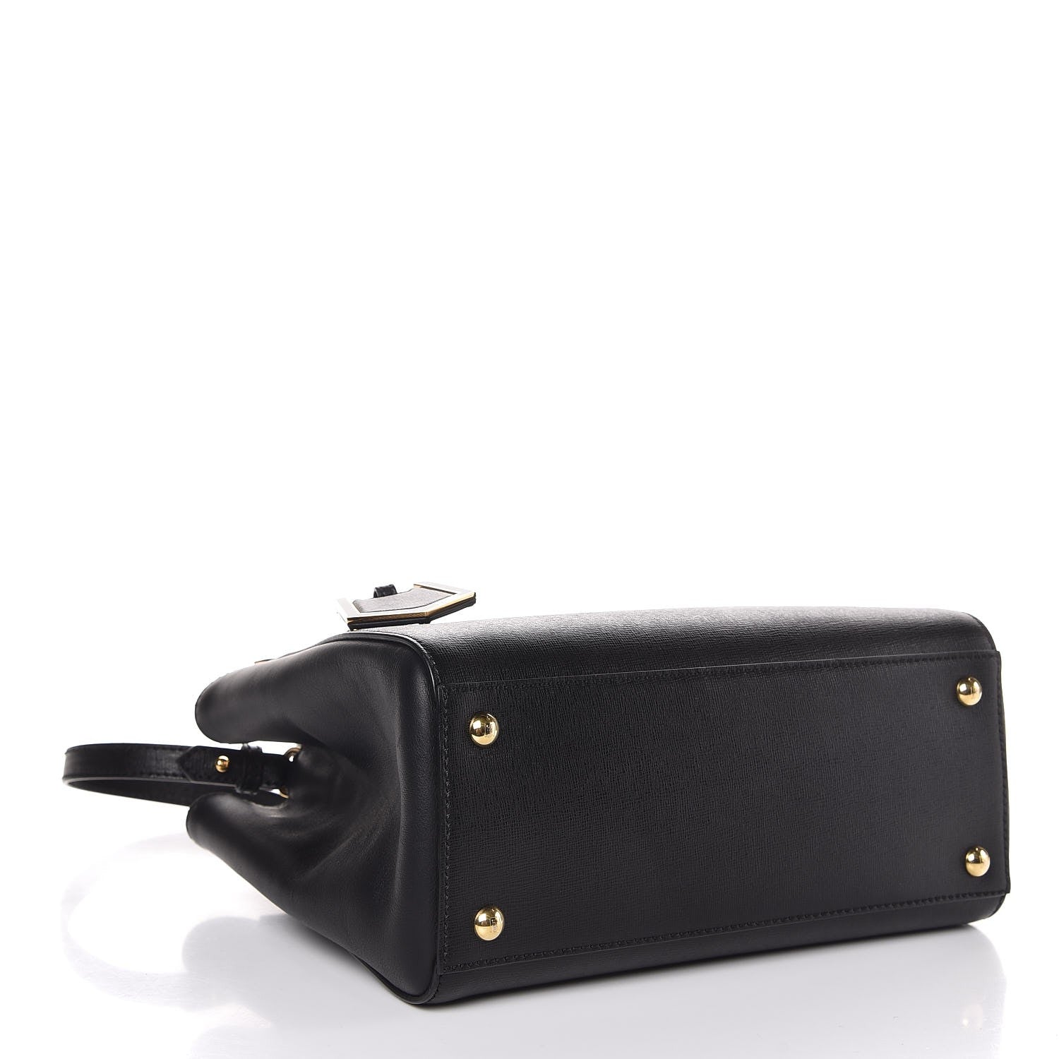 Fendi Vitello Elite Petite 2Jours Tote Black 5 of 8