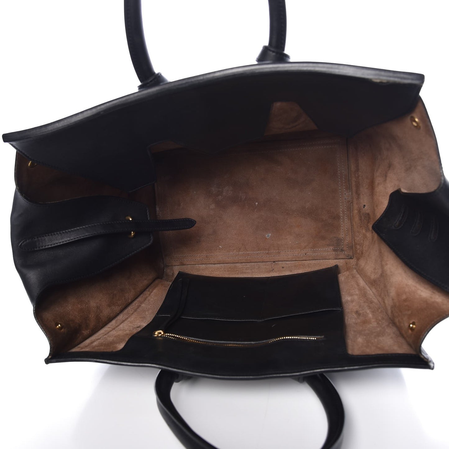 Smooth Calfskin Small Tie Knot Tote Black