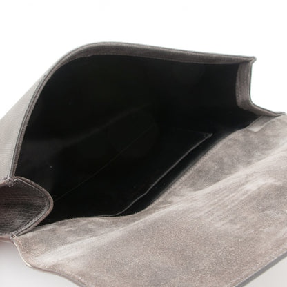 Saint Laurent Lizard Calfskin Embossed Classic Y Ligne Clutch Gray 5 of 7