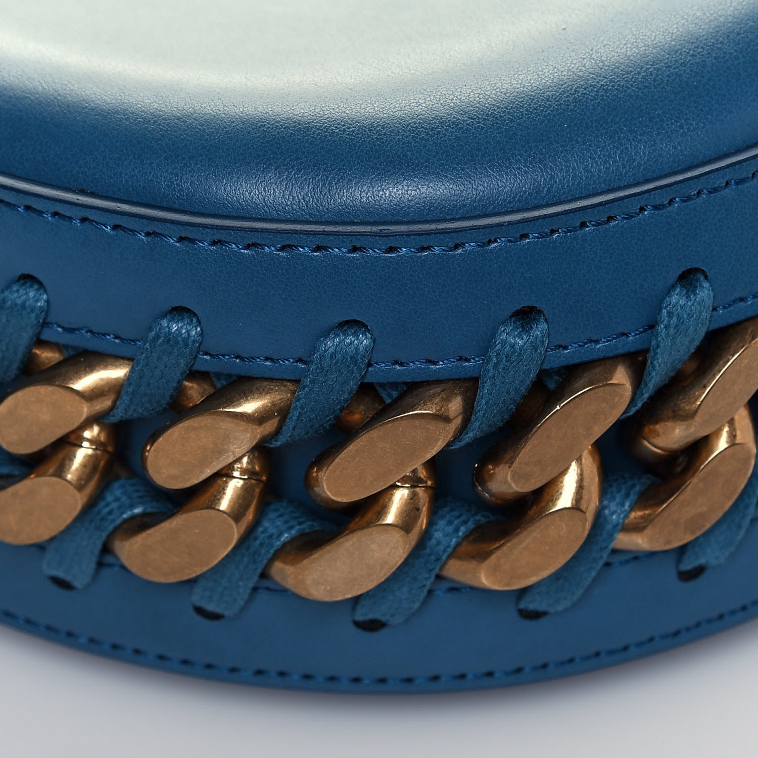 Stella McCartney Eco Alter Nappa Medium Frayme Shoulder Bag Teal 8 of 11